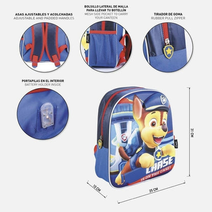 🎒 Mochila Escolar La Patrulla Canina Azul Marino – 25 × 31 × 10 cm