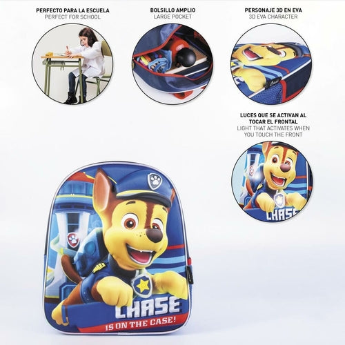 🎒 Mochila Escolar La Patrulla Canina Azul Marino – 25 × 31 × 10 cm