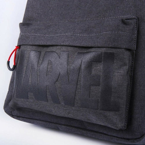 🎒 Mochila Escolar Marvel Negra – 31 × 44 × 16 cm