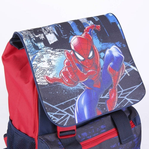 🎒 Mochila Escolar Spider-Man Roja | 28 × 40 × 14 cm