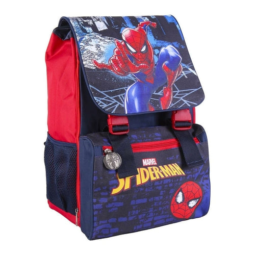 🎒 Mochila Escolar Spider-Man Roja | 28 × 40 × 14 cm