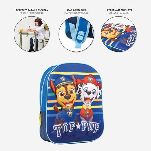 🎒 Mochila Escolar La Patrulla Canina Azul – 25 × 31 × 10 cm