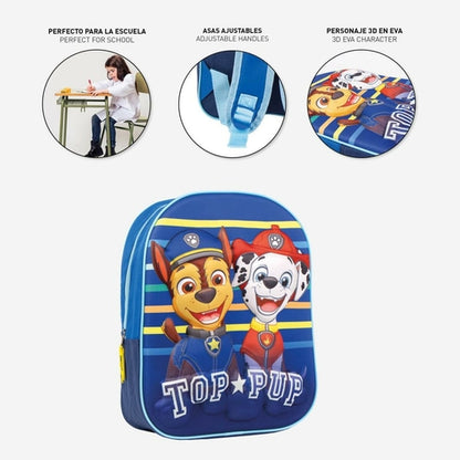 🎒 Mochila Escolar La Patrulla Canina Azul – 25 × 31 × 10 cm