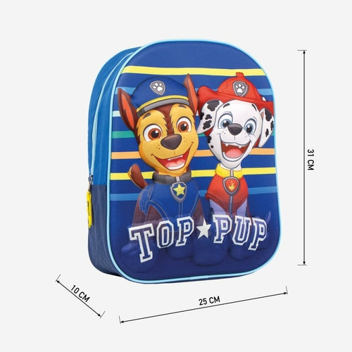 🎒 Mochila Escolar La Patrulla Canina Azul – 25 × 31 × 10 cm