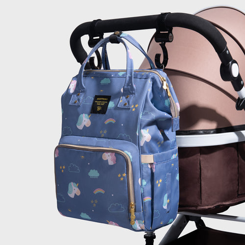 🦄 Mochila Pañalera Unicornio – Apertura Frontal