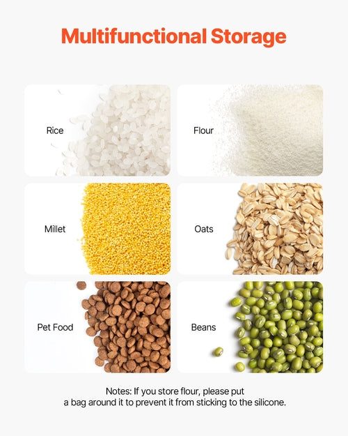 Rice Storage Container, 4.5Gallon/20L x2 Capacity Large Dog Food